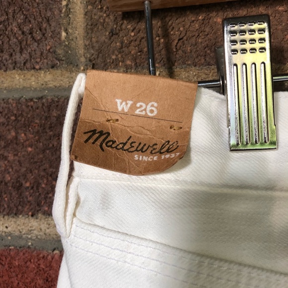 NWT Madewell White Denim Shorts - Picture 3 of 7